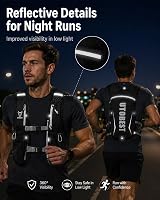 UTOBEST Running Vest 5L Hydration Pack with 2 x 350ml Bottles Black view 7