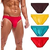 Summer Code Mens Soft Modal Briefs Low Rise Lightweight Underwear