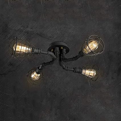 Amazon Com Xhjjdj Industrial Deck Ceiling Light 8 Lamp Holder