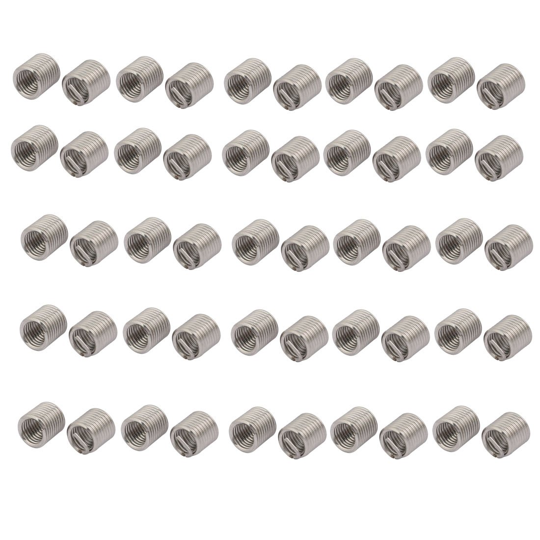 sourcingmap M6x1mmx12mm 304 Stainless Steel Helical Coil Wire Thread Insert 50pcs