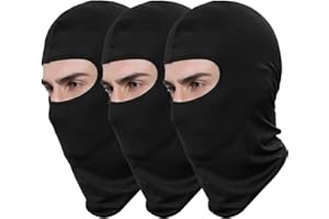 GANWAY Pack of 3 Ski Mask Bandana Face Hat for Outdoor Airsoft Motorcycle Hood Helmet Balaclavas Headwear