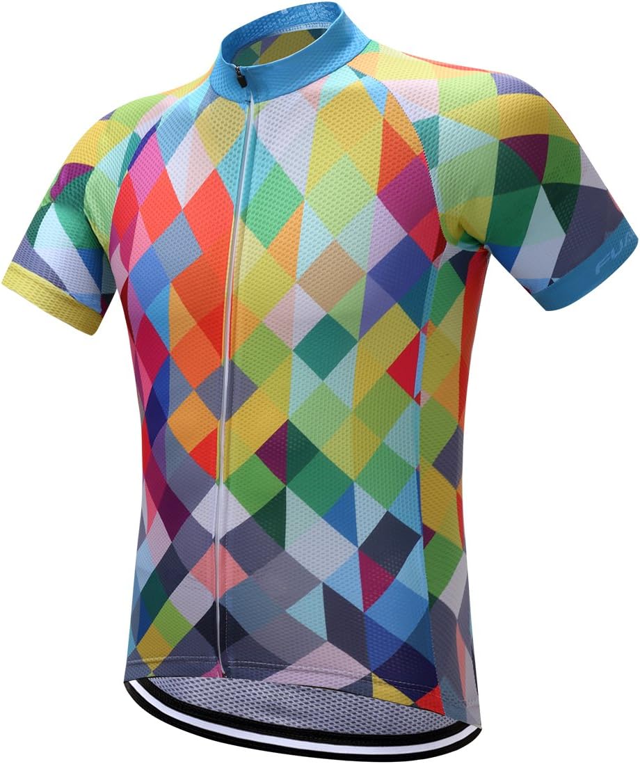 Cycling Jersey For Men, Men's Mountain Biking Jersey, Bike Shirt Jacket Mesh Short Sleeve, Breathable, Comfortable, Quick Dry, MTB Road Cycle Bicycle Top