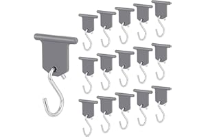 Homgaty RV Awning Light Clips, 16Pcs Camper Awning Hooks Lights Accessory Holders, S Shaped Hook Hangers for Christmas Party Camping Tent Indoor and Outdoor Supplies