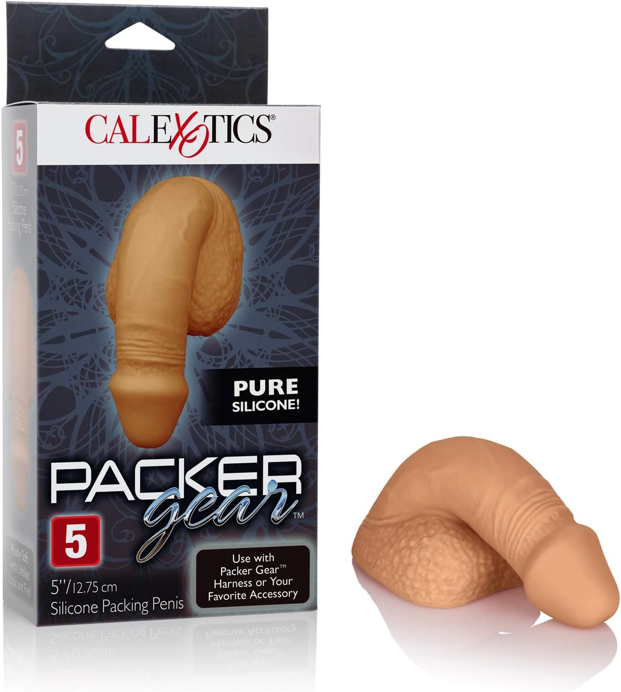 CALEXOTICS - 5 inch Silicone Packing Penis, Caramel