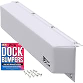 Dock Bumpers, 6x4 Inch High Density Foam Boat Dock Bumper Guards, Piling | Bumper Pads for Dock Edge, Vertical or Horizontal Mounting, Stainless Steel Screws Included, UV Resistant Vinyl, Better Boat