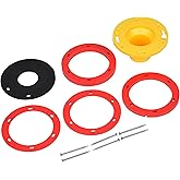 Oatey Toilet Flange Extender Kit 1/4- 1 5/8 in,Red and Yellow