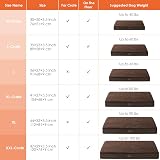 EHEYCIGA Orthopedic Dog Bed Large 91x68x9cm Brown with Washable Cover view 2