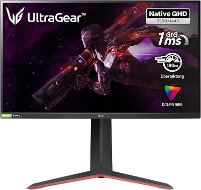 LG 27GP850-B UltraGear Gaming Monitor 27" QHD 144Hz 1ms IPS 2xHDMI DP VESA