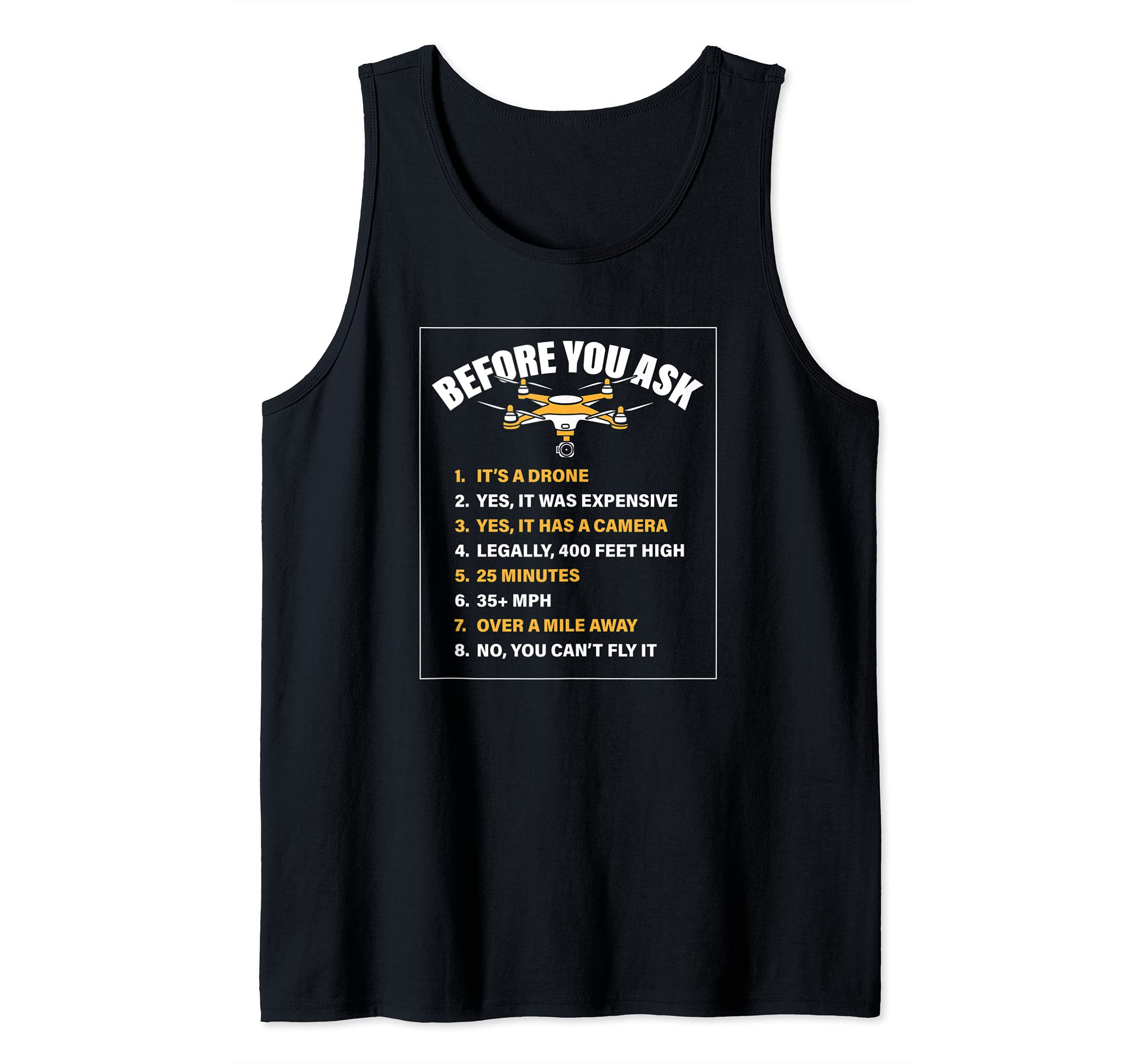 Funny Truth Before You Ask About Drone Camera Flying Drones Tank Top