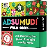 Evermade Adsumudi Math Game - Wild Ones - The Wildly Fun Game for Kids to Tame Fractions, Decimals, Money, Big Numbers and Mental Math - Great for Ages 9 and Up