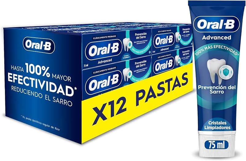 Advanced Prevención del Sarro Pasta de Dientes, Pack 12 X 75 ml — foto 1 de 8