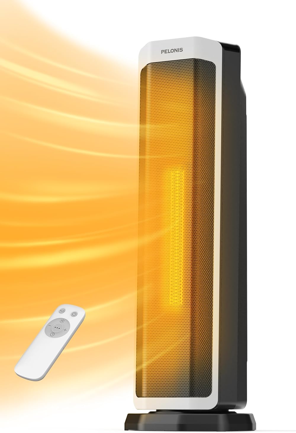 Pelonis 2 in 1 Electric Space Heater 2000W with Remote Oscillation 75°