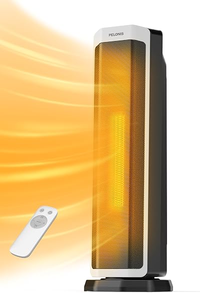 Pelonis 2 in 1 Electric Space Heater 2000W with Remote Oscillation 75°