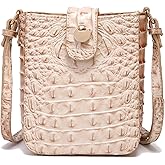 Makcr Joacbv Crocodile Embossed Small Crossbody Bag Fashionable Magnetic Buckle Decoration Shoulder Women's Luxury Wallet