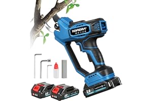 YOFIDRA Electric Pruning Shears, 1.77" Cutting Diameter Cordless Pruning Shears with LED Display & SK5 Blade, Brushless Motor Electric Pruner Garden Tool with Charger, 2.0mAh Battery*2 for Garden Tree Branch