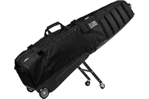 Sun Mountain ClubGlider Meridian Golf Travel Bag - 4-Wheel Rolling System, Extendable & Retractable Legs for Easy Transport, Effortless Travel & Maneuverability