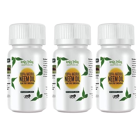 Leafy Tales 600 ml Neem Oil Pure Cold Pressed, Water Soluble for Plants | All Purpose Indoor & Outdoor Plants, for Plant infestation