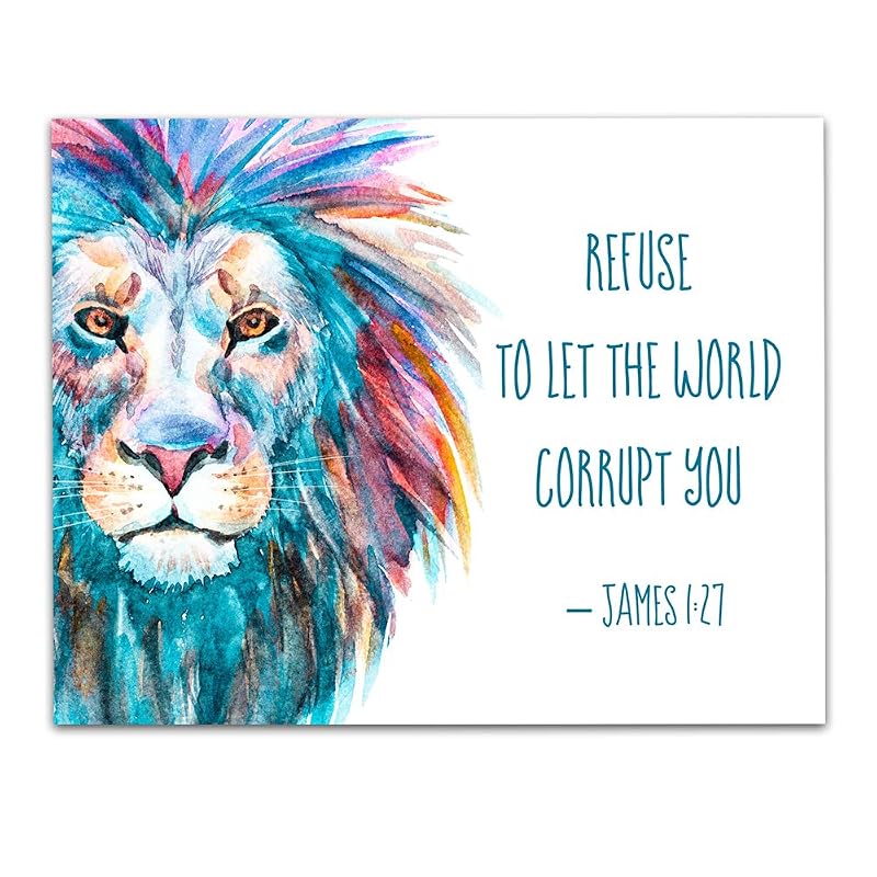 James 127" Refuse to Let the World Corrupt You." Bible