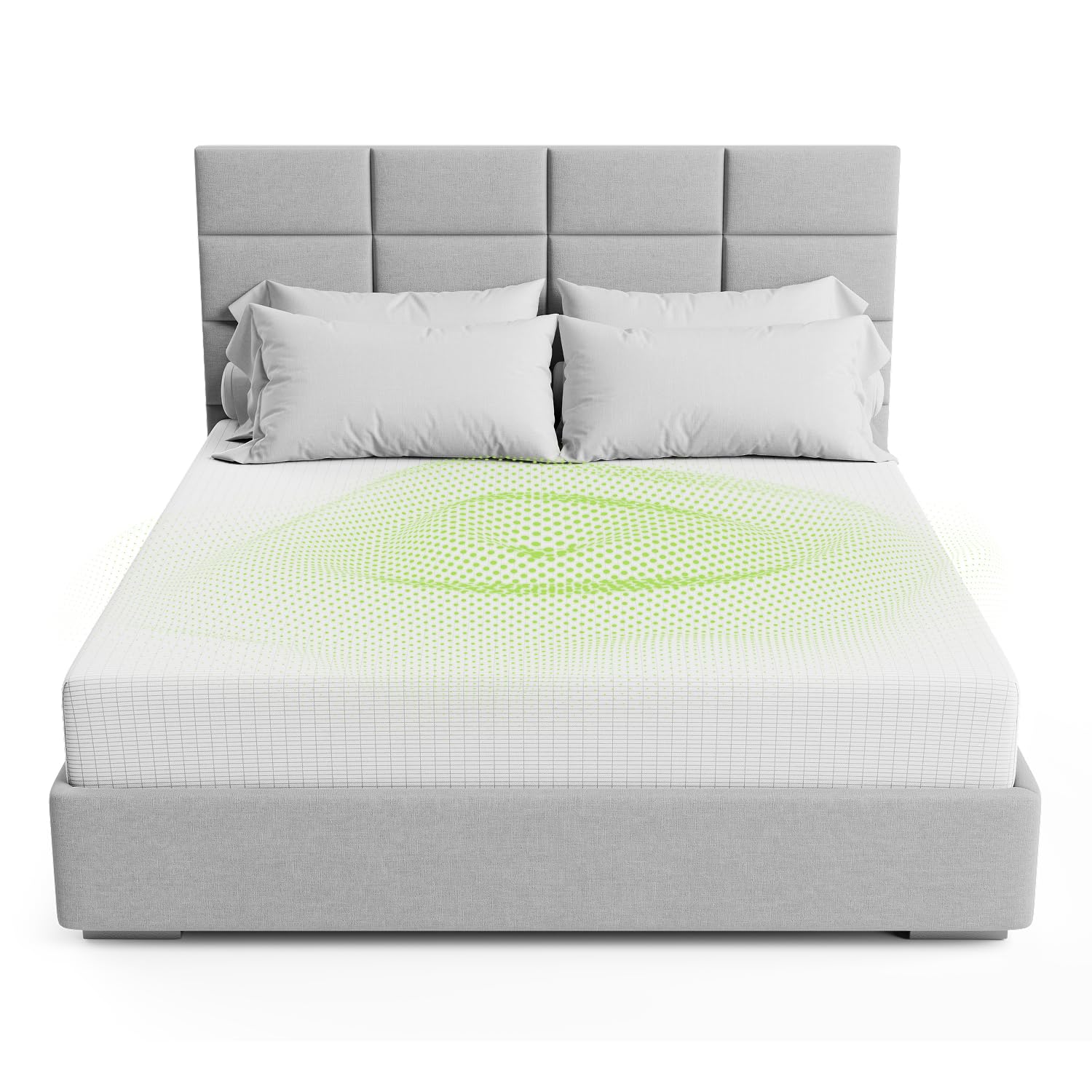 Photo 1 of The Grounding Co. Fitted Terra Grounding Sheets King Size – Premium Organic Cotton Earthing Sheet with Silver-Infused Threads– for Sleep, Recovery & Wellness – White