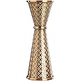 Barfly 1 x 2 oz. Diamond Lattice Etch Japanese Style Jigger, Antique Copper