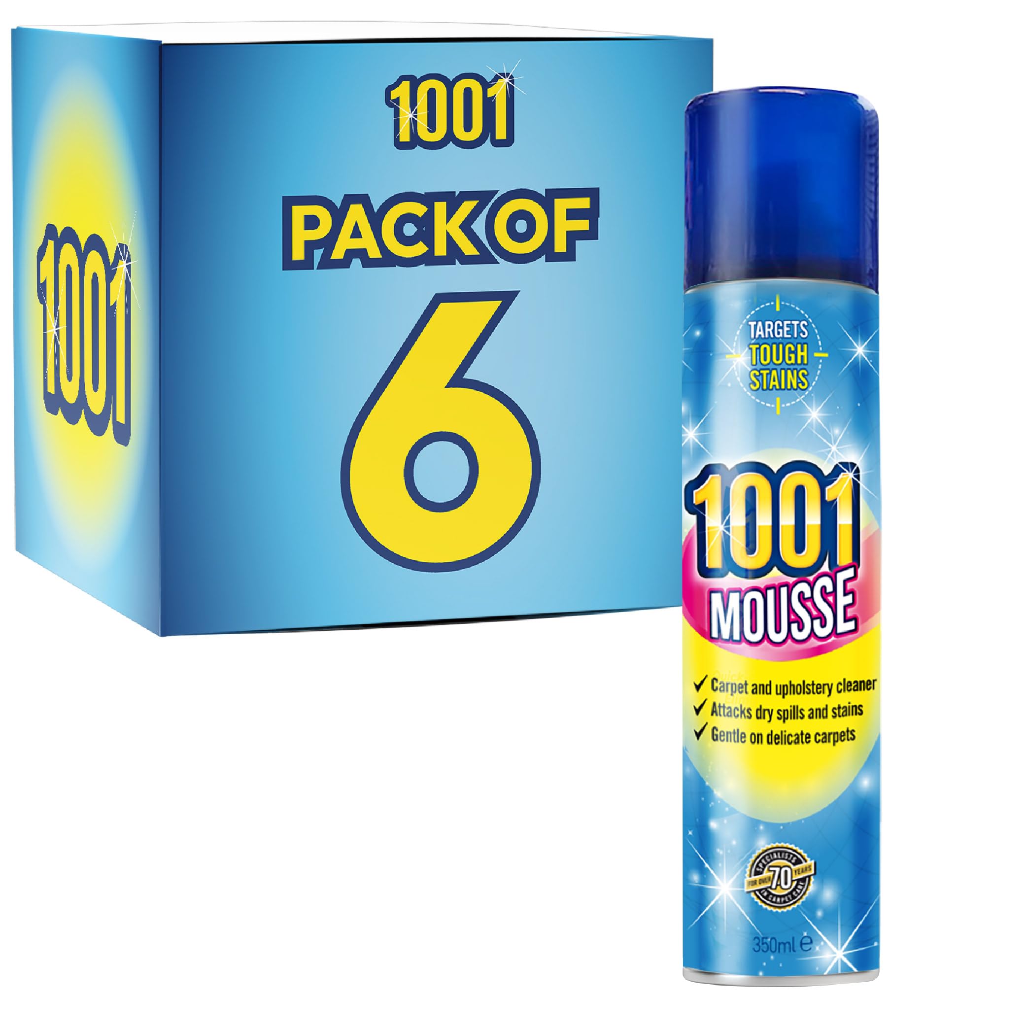 1001 Carpet Mousse 500ml Pack of 6
