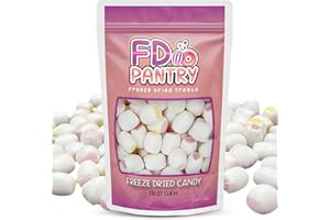 FD PANTRY Freeze Dried Fruit Chews Crunchy Candy - 4 oz Bag (Fruit Chews) - Strawberry, Green Apple, Mango, & Grape Treat Gift Snack Bag Variety Sampler Pack Assortment