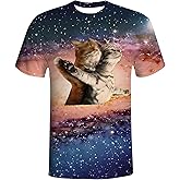 QiErDesign T-Shirts for Men Boys 3D Printed T-Shirts Short Sleeve Graphic Tees Shirt
