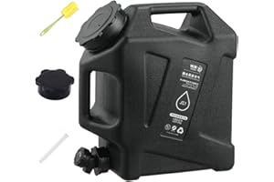 AZURAOKEY Camping Water Jug, 3.2 Gallon (12L) Portable Water Containers with Spigot, No Leakage Portable Emergency Water Tank