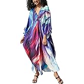 Kaftan Dress for Swimwear Women Plus Size Bathing Suit Cover Up Beach Robe