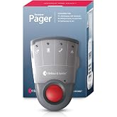 Bellman &amp; Symfon Pager Receiver &ndash; Visit Smart Home System Hub Component - Deaf and Hard of Hearing &ndash; Wearable Alert Device with Vibrations and LED Signals for Seniors with Hearing Loss Support