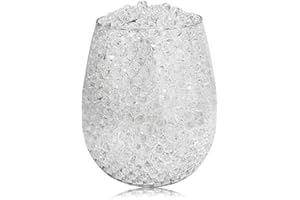 YIQUDUO 100,000 Clear Water Beads for Vases, Transparent Water Gel Beads Vase Filler for Floating Pearls, Floating Candle Making, Wedding Decoration Floral Arrangement