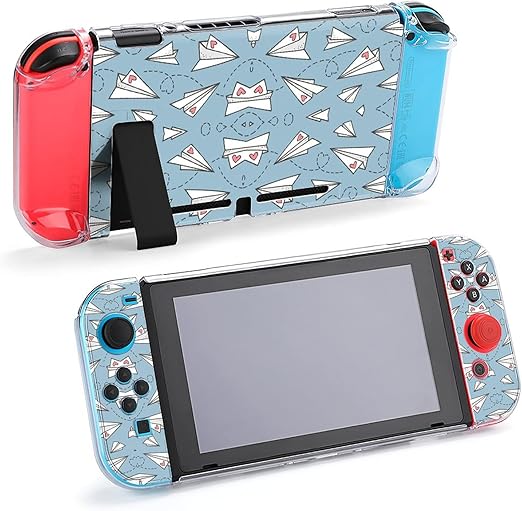 Amazon Co Jp 水色の紙飛行機愛心バレンタイン 防砕けて Nintendo Switch 対応 カバー Switch 対応 カバーラウンドなシリコーン保護カバー 任天堂スイッチ カバー 対応 アクセサリ 家電 カメラ