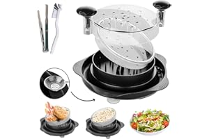 Chicken Shredder 12'' Large Chicken Breast Tool Twist Equipped with 4 Anti Slip Suction Cups and Brush&Food Tongs Visible Mea