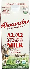 Alexandre Eco Dairy Organic A2/A2 Whole Milk, 1.8 qt