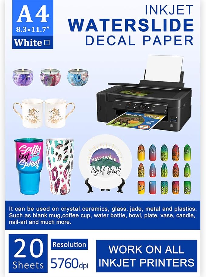 waterslide paper white