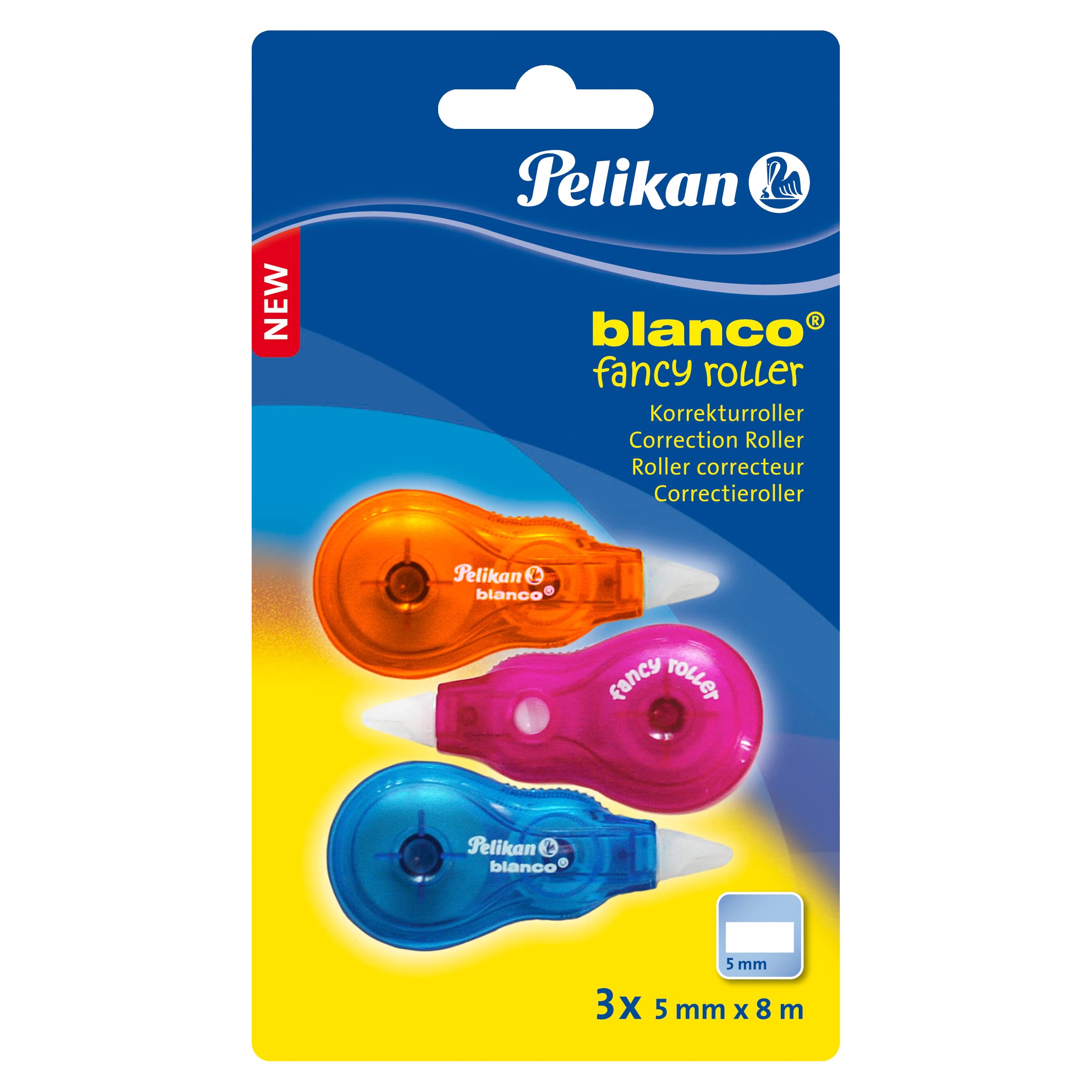 Pelikan Fancy Correction Roller - Assorted (Pack of 3)