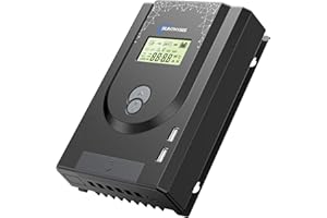 Sunthysis 20A 12V/24V MPPT Solar Charge Controller, Max Input 100V 260W/520W, LCD Display, Solar Panel Regulator with Bluetooth for AGM Gel SLD FLD, Lithium