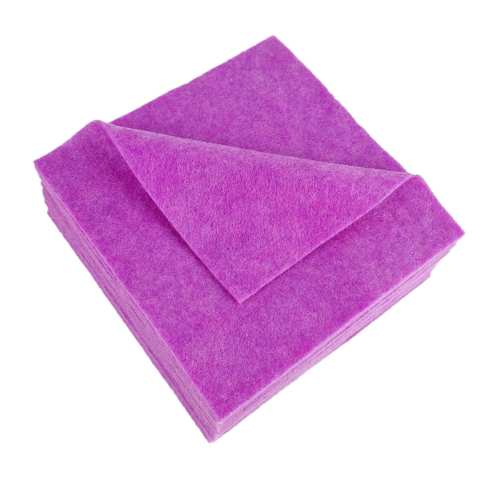 Jtnohx Soft Felt Fabric, Colour Felt Sheets for Crafts, 1.4mm Thick Flexible Craft Fabric for Handwork DIY Projects 15x15cm(Magenta)