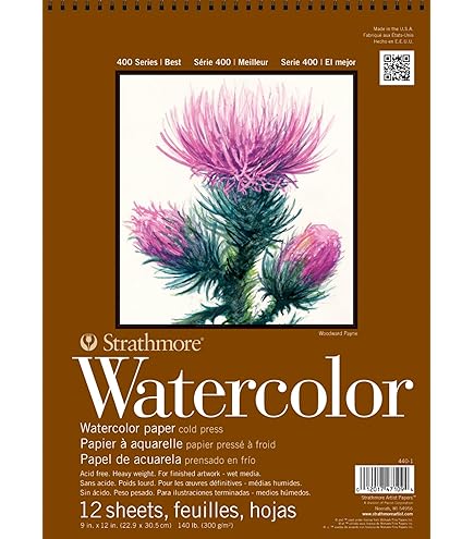 Amazon.com : CANSON XL Watercolour 300gsm A5 Paper, Cold Pressed