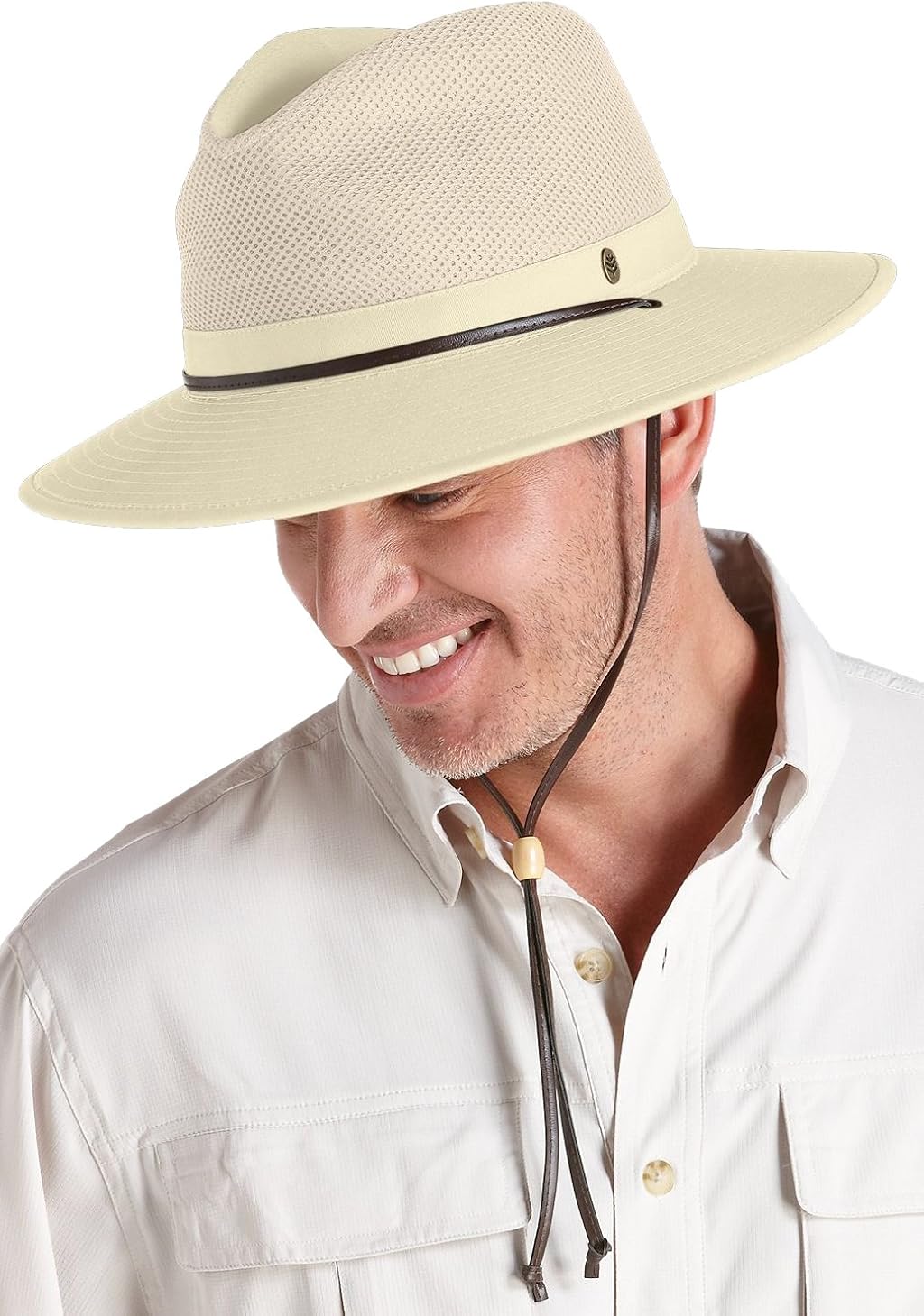 Coolibar UPF 50+ Men's Kaden Crushable Ventilated Hat Sun Protective