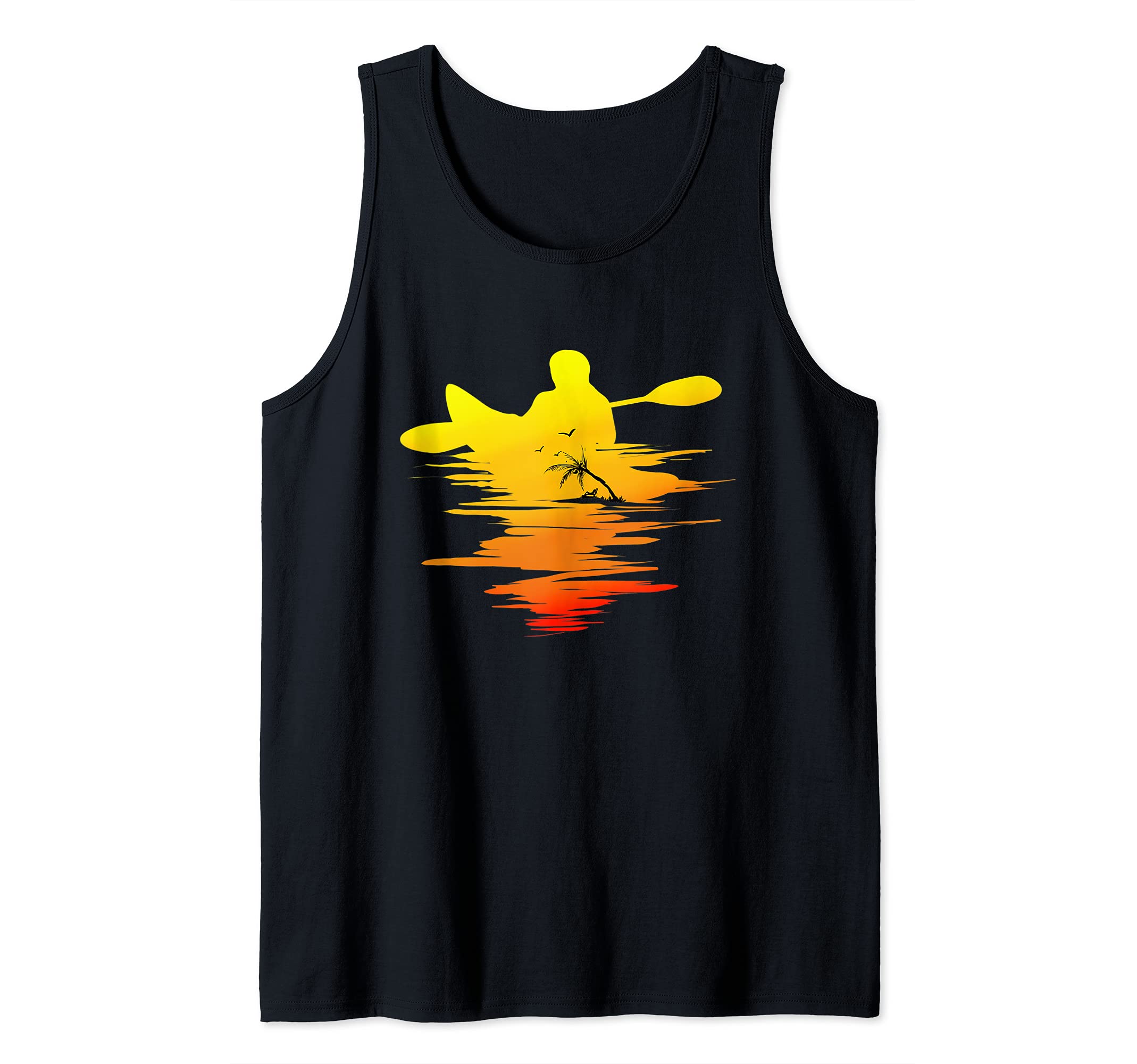 Kayak Gift Kayaking At Sunset Tank Top