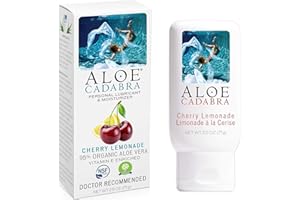 Aloe Cadabra Flavored Personal Lubricant & Moisturizer, 2.5 Ounce, Cherry Lemonade