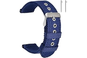 uEmoh Watch Straps, Quick Release Nylon Watch Bands for Men Women, Watch Bands of Multiple Colors & Width(16mm,18mm, 20mm, 22mm)