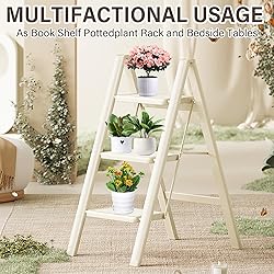 3 Step Ladder, Step Stool for Adults, Protable