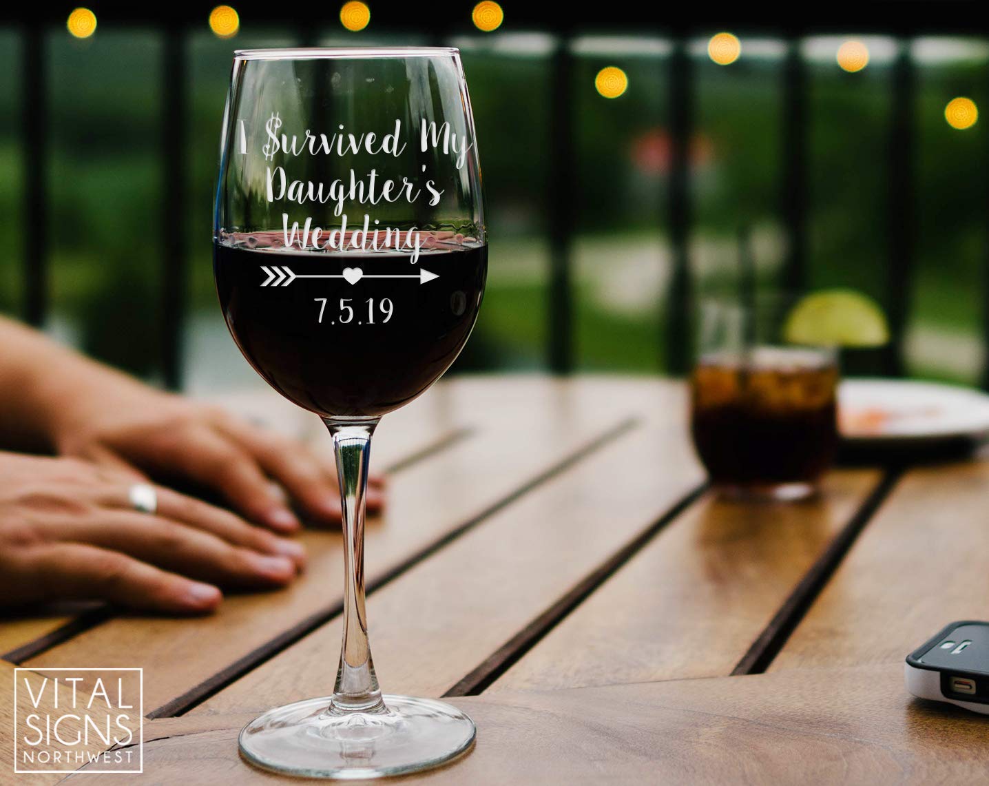 i survived my daughter's wedding glass