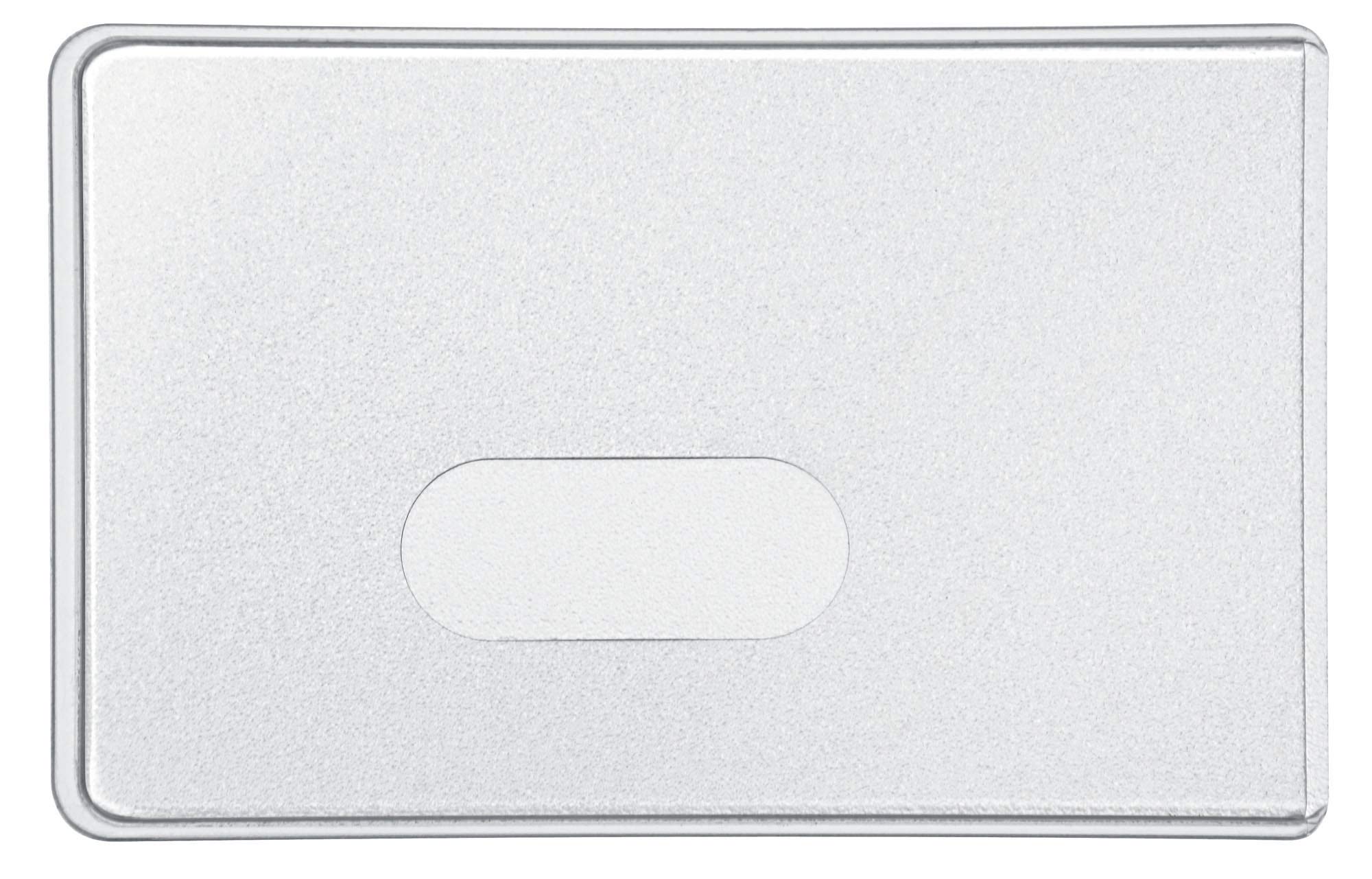 VELOFLEX 100 Credit Card Sleeves 90 x 58 mm Thick Matte Hard Film with Thumb Slot 3317100