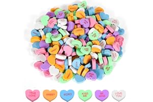 KOLEWO4EVER 200 Pieces Valentine's Day Erasers Conversation Heart Mini Erasers Cute Pencil Erasers for Classroom,Valentine's Day Party,Holiday Gift,School Rewards Prizes Party