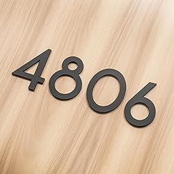 3 Inch Self-adhesive Mailbox Numbers, Modern House