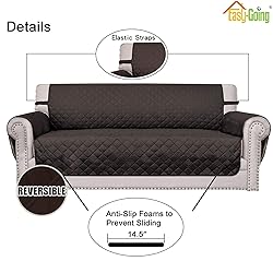 Easy-Going Reversible Couch Cover for 3 Cushion