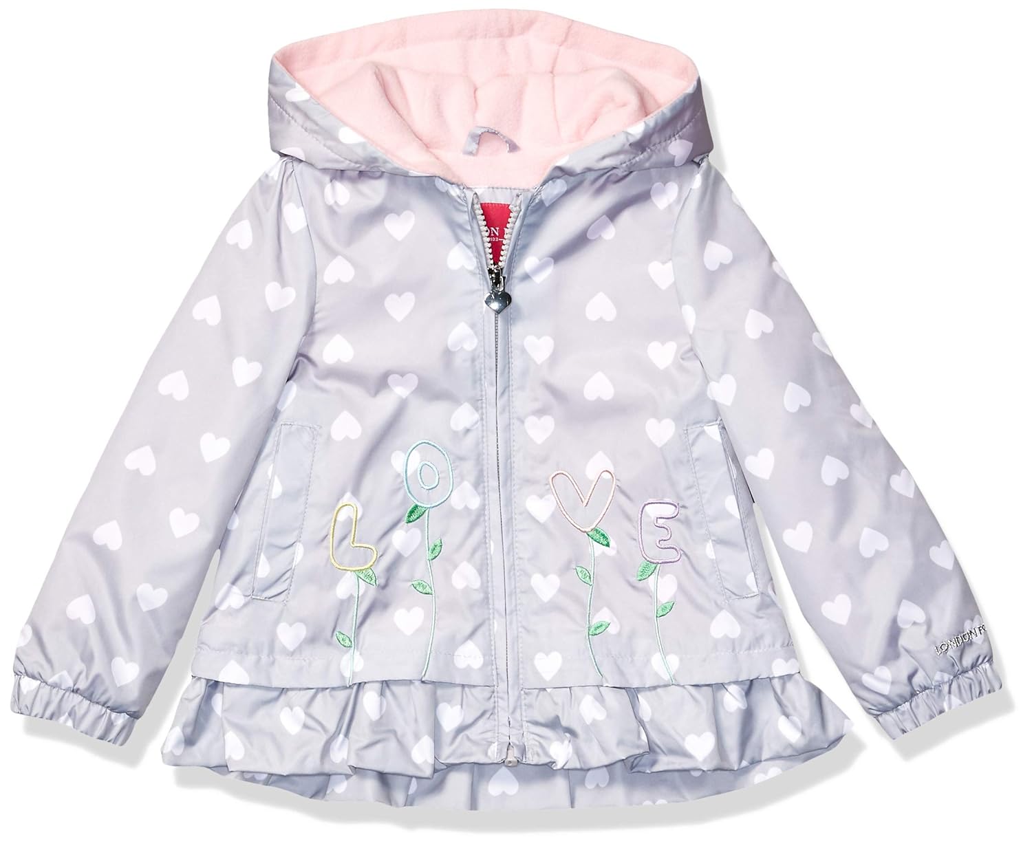 baby girl fleece lined jacket